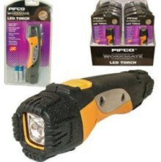 Pifco 50100 Rugged ABS Rubber LED Torch Product Description