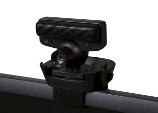 The PlayStation Eye Camera fits perfectly on top of the mounting clip 