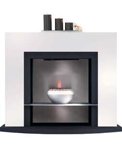 Buy Adam Athena Black and White Electric Fire Suite at Argos.co.uk 