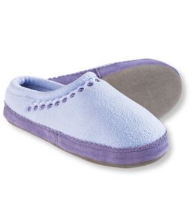 Girls Fleece Slippers, Embroidered Slippers   at L.L 