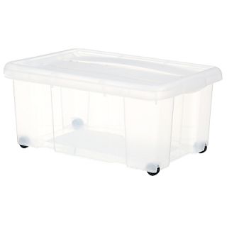 Buy Tontarelli Clear Plastic Lidded Storage Box, Large online at 