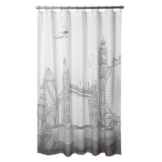 Blissliving Home London Skyline Shower Curtain  