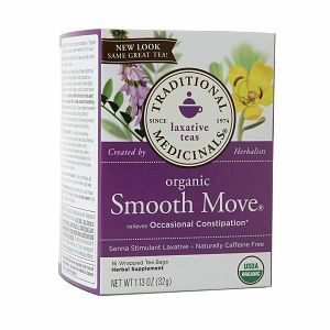 Traditional Medicinals Caffeine Free Organic Herbal Tea, Smooth Move 