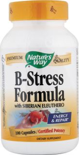 Natures Way B Stress Formula with Siberian Eleuthero    100 Capsules 