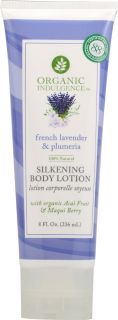 Organic Indulgence Silkening Body Lotion French Lavender and Plumeria 