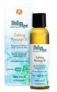 BabySpa Calming Massage Oil   Stage One    4.1 fl oz   Vitacost 