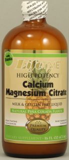 Lifetime Liquid Calcium Magnesium Citrate Piña Colada    16 fl oz 