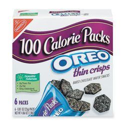 Nabisco 100 Calorie Oreo Thin Crisps Snack Packs 074 Oz Pack Of 6 by 