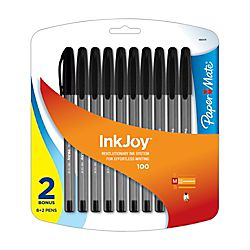 Paper Mate® InkJoy 100 Stick Pens, Medium Point, 1.0 mm, Translucent 