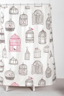 Birdcage Shower Curtain   Urban Outfitters