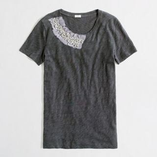 Factory crystal corsage tee   short sleeve tees   FactoryWomens Knits 