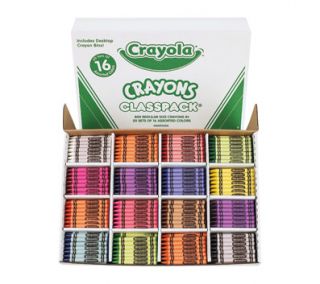Crayola Crayons Classpack, 16 Colors, 800 ct.