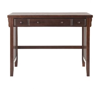 SEI Computer Desk w/ Pullout Drawers, Espresso