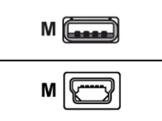 Zebra Technologies USB cable 4 PIN USB Type A (M) to mini USB Type B 