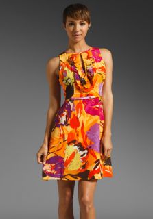 NANETTE LEPORE Fall Bouquet Dress in Papaya Multi  