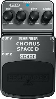 Behringer Chorus Space D CD400 Guitar Effects Pedal  Musicians 