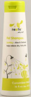 Nootie Pet Shampoo Soothing Aloe and Oatmeal   Cucumber Melon    16 fl 