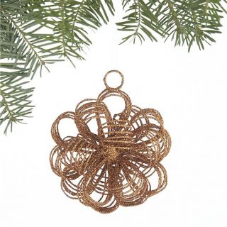 Glitter Loop Burst Copper Ornament in Christmas Ornaments  Crate and 