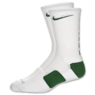 Nike Elite Mens Basketball Crew Socks  FinishLine  White/Green