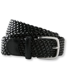 Womens Basketweave Leather Belt Belts   at L.L.Bean