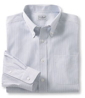 Wrinkle Resistant Pinpoint Oxford Cloth Shirt, Trim Fit Stripe 