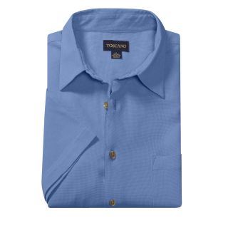 Toscano Silk Shirt   Short Sleeve (For Men)   Save 42% 