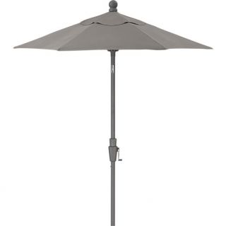 Round Sunbrella® Graphite High Dining Umbrella with Silver Frame 