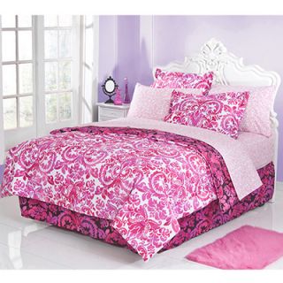 id COLORS Tori Pink Damask Bed in a Bag  Meijer