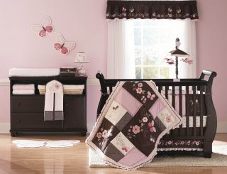 Carters Butterfly Flowers  4 Piece Crib Set   