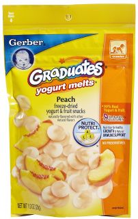 Gerber Graduates Yogurt Melts   Peach   