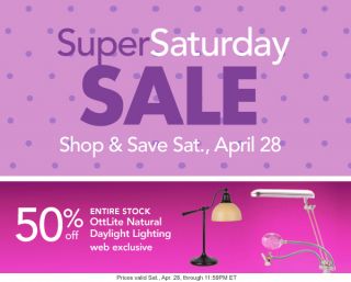 banner Super Saturday Sale Shop & Save Sat., April 28
