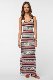 Reverse Geo Zigzag Maxi Dress   Urban Outfitters