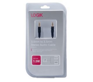 LOGIK L15SAC10 3.5mm Stereo Audio Cable   1.5m Deals  Pcworld