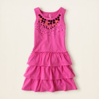 girl   dresses   casual   paillette tiered dress  Childrens Clothing 