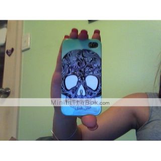 USD $ 2.79   Skull Head Pattern Hard Case for iPhone 4 and 4S (Multi 