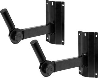 On Stage Stands SS 7322B Adjustable Wall Speaker Bracket   Pair 