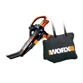 WORX TriVac Deluxe 12 amp Electric Blower/Mulcher/Vacuum with Metal 