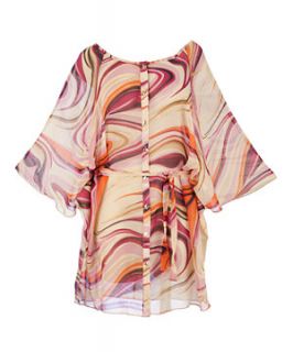 null (Multi Col) Lovedrobe Abstract Swirl Kimono Tunic  259553399 