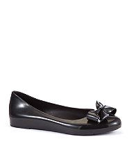 Black (Black) Mel By Melissa Black Bow Flat Shoe  260938001  New 