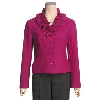 Madison Hill Ruffle Collar Jacket   Boiled Wool (For Women)   Save 60% 