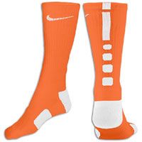 Nike Elite Basketball Crew Sock   Mens   Orange / White