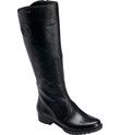Rockport Tristina Gore Tall Boot   Black Full Grain Leather (Womens)