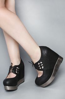 Jeffrey Campbell The Raid Shoe in Black  Karmaloop   Global 