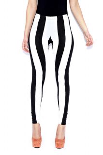  Sale  Leggings  Meg Monochrome Wide Stripe Leggings