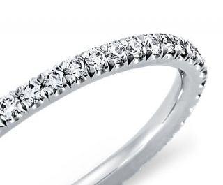 Pavé Diamond Eternity Ring in Platinum (3/8 ct. tw.)  Blue Nile