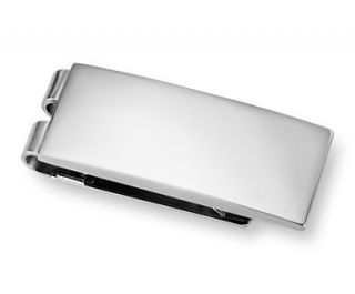 Polished Money Clip in Stainless Steel  Blue Nile