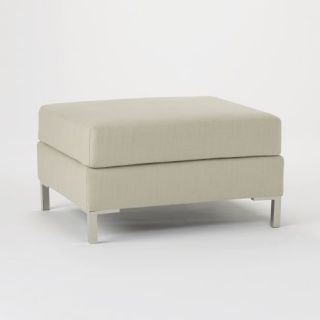 Armless Upholstered Ottoman  west elm