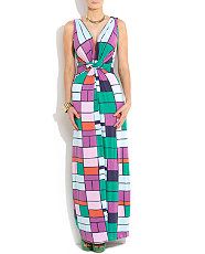 null (Multi Col) N and Willow Brightly Patterned Nodo Maxi Dress 
