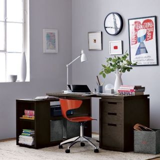 Modular Office L Shaped Desk Set  west elm