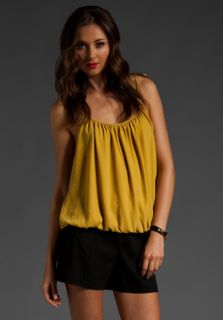 THEORY Intellect Shoulder Tie Bolia Top in Yellow Gold at Revolve 